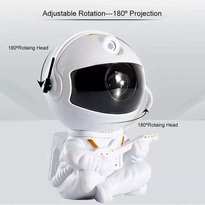 3D Astronaut Character Night Light, Novelty Nebula Projector White Astronaut