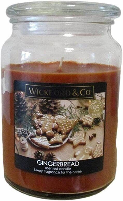 Wickford & Co Fragrance Candles Large Jar Gingerbread Candle 95hr Burn Time