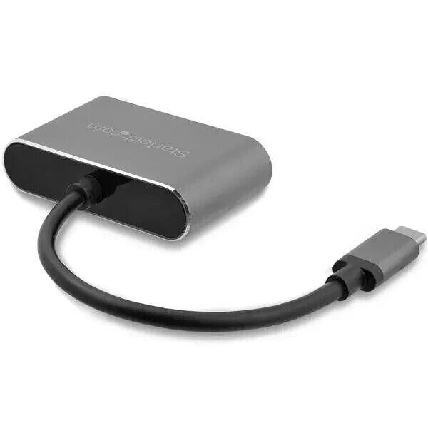 StarTech USB-C To VGA , HDMI External Video Adapter - Space Grey