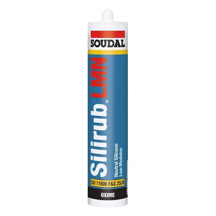 Soudal Slirub LMN Silicone Sealant All Purpose External Low Modulus Neutral Cure