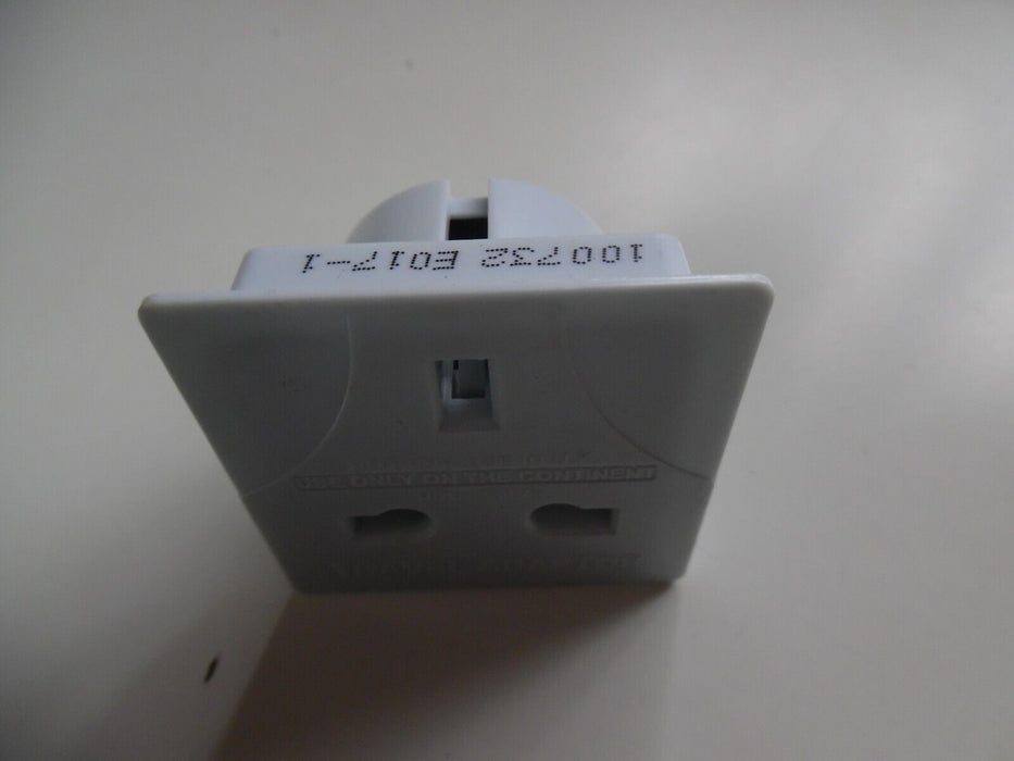 1 x UK To EU Euro Europe European Travel Adaptor Plug 2 Pin Adapter.