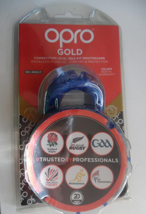 Opro Gold Competition level self-fit mouthguard gel comfort 10+ Adult