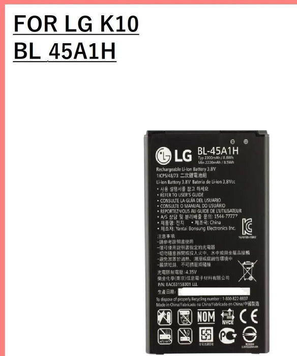 Brand New LG Battery BL-45A1H for LG K10,K420,K450 With 2300mAh