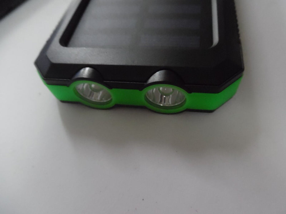 10000mAh solar Powerbank with torch function dual usb