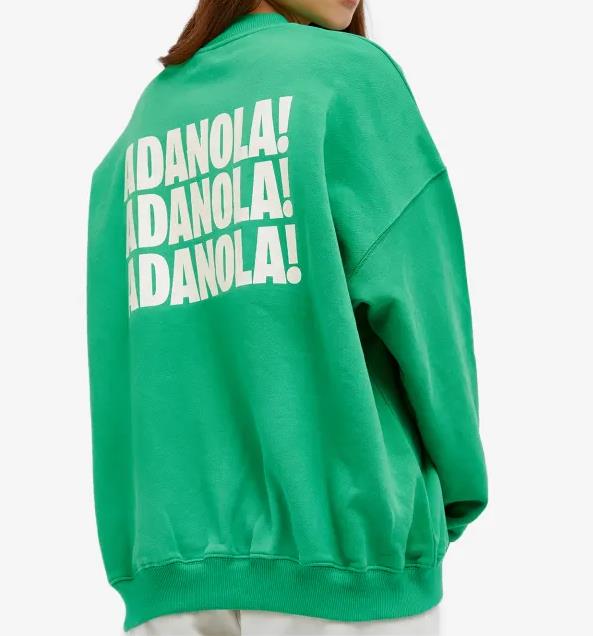 ADANOLA RESORT SPORTS OVERSIZED SWEATSHIRT KELLY GREEN XS