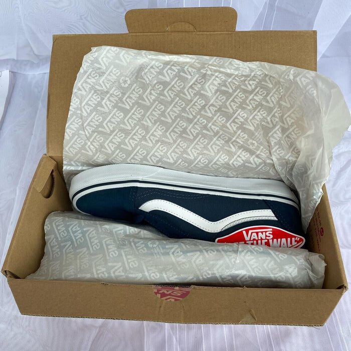 Vans 'Old Skool' Suede - Blue & White Trainers UK 8