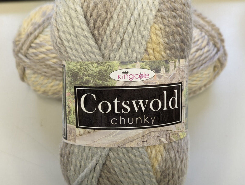 2x King Cole Cotswold Chunky 100g - 2383 Stroud