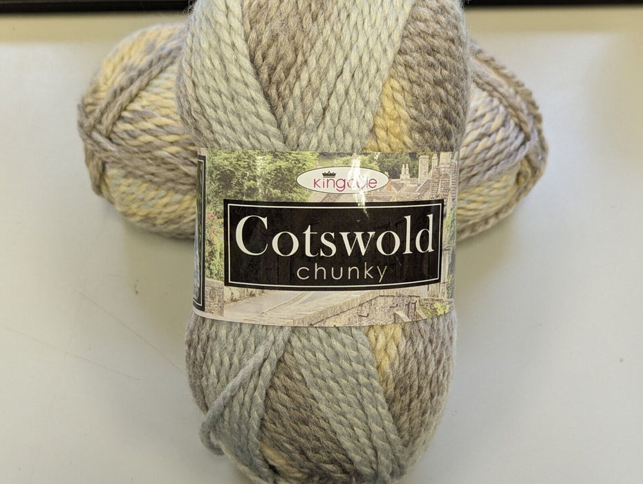 2x King Cole Cotswold Chunky 100g - 2383 Stroud