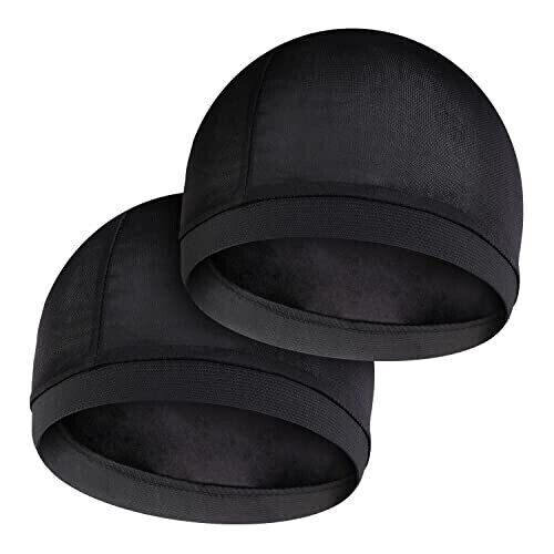 2Pcs Wave Cap For Men Women Silky Stocking Caps Waves Satin Silk