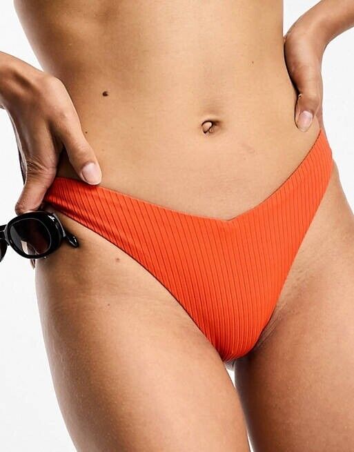 Pull & Bear Bikini Bottoms in Red S