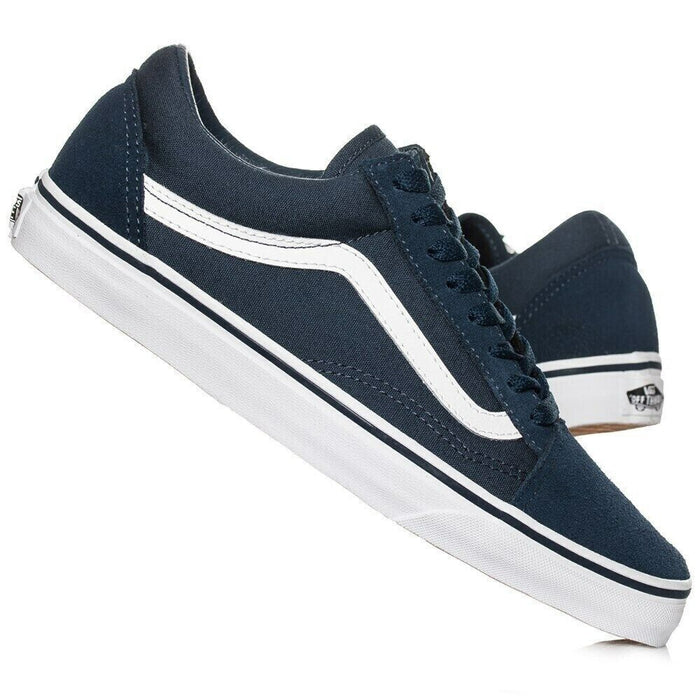 Vans 'Old Skool' Suede - Blue & White Trainers UK 7.5