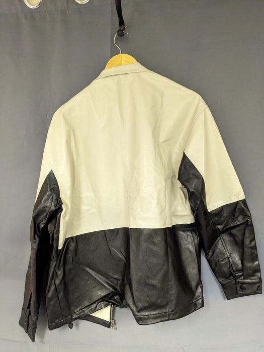 Aelfric Eden Leather Jacket Black Cream Small