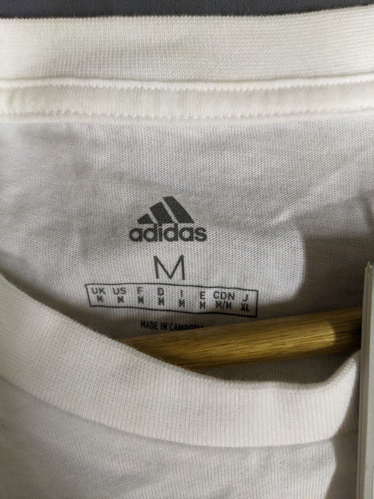 Adidas Real Madrid DNA Pocket T Shirt White Size Medium