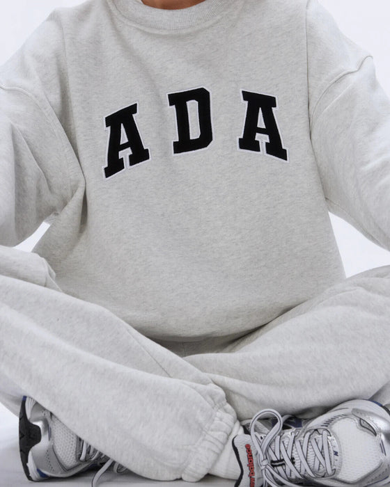 Adanola ADA Oversized Sweatshirt - Light Grey Melange Size Medium