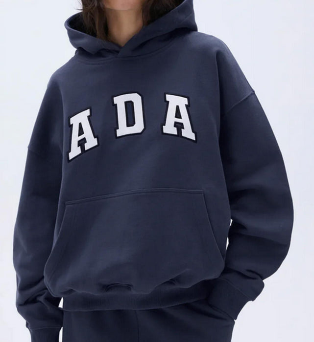 ADA Oversized Hoodie Midnight Blue - Size Small