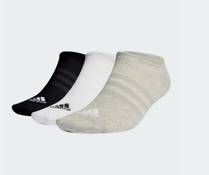 Adidas No-Show 3 Pairs Men's Women Thin And Light Summer Socks Gym Trainer Socks