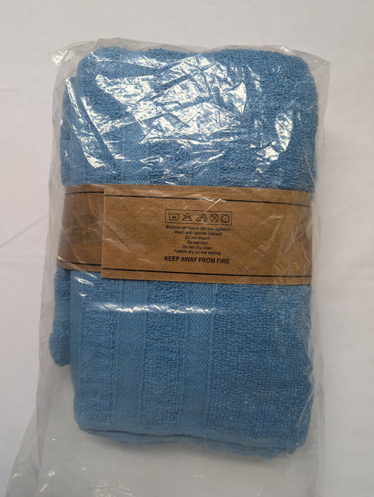 2x Large Bath Sheets - Premium Quality Yarn - Blue