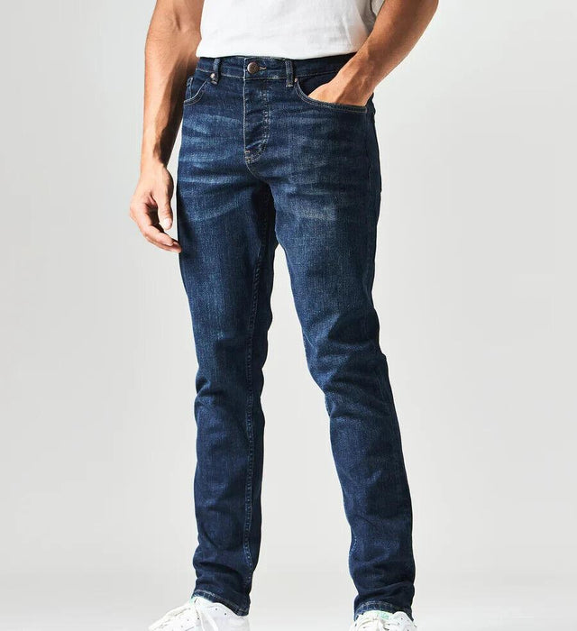 Weekend Offender Mens tapered fit jeans blue W-36 L-34