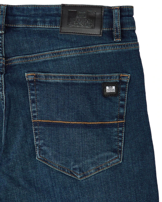 Weekend Offender Mens tapered fit jeans blue W-36 L-34