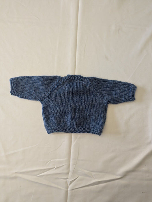 Newborn Baby Knitted Cardigan Blue