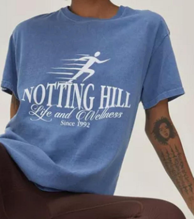 NASTYGAL PETITE NOTTING HILL GRAPHIC T-SHIRT - UK 12/14