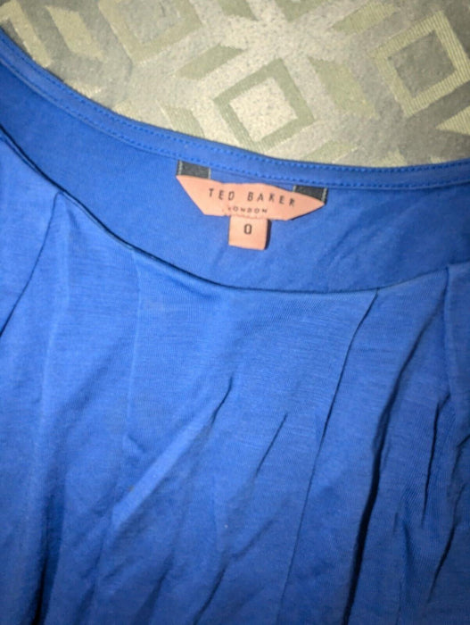 Ted Baker Blue Dress Size 0 (UK Small)