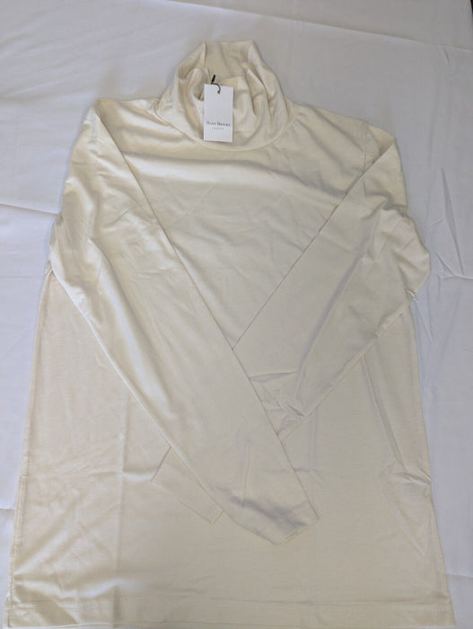 Hann Brooks London White Turtle Neck Medium