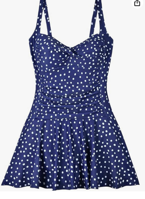 WINMAX Polka Dot Swimsuit - Womens - UK16