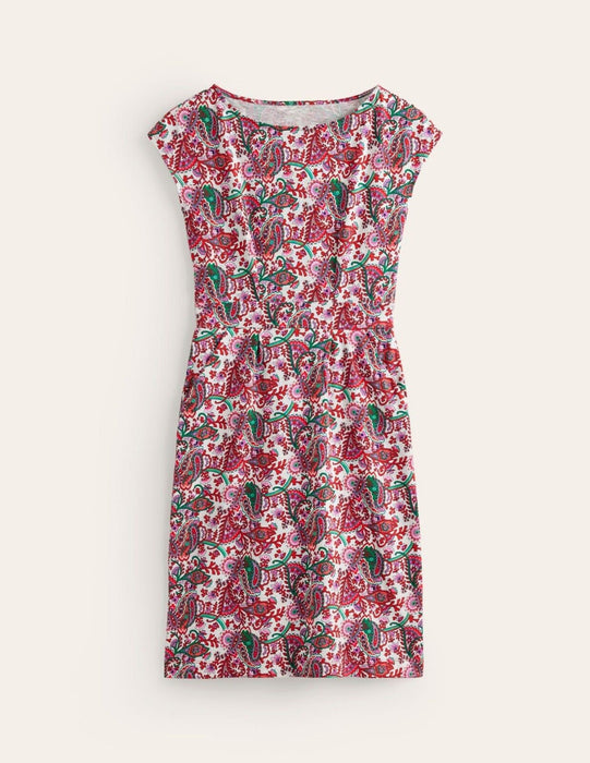 Boden Florrie Jersey Dress Multi, Fantastical Size 16R