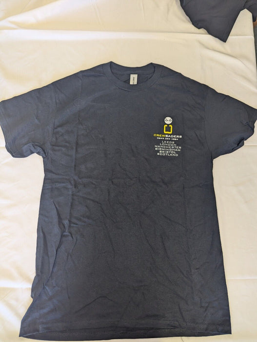 Crewsaders Black Top Medium 2 t-shirts in one sale