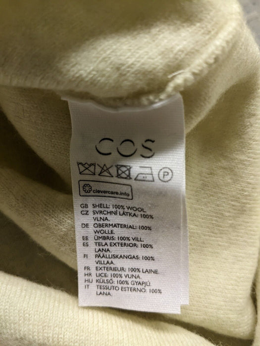 Cos Wool T Shirt Dress Size Medium Cream