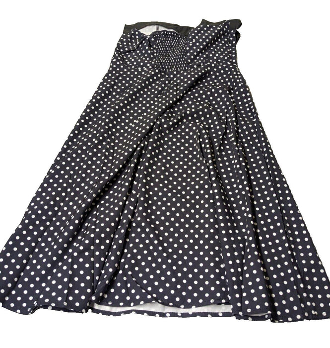 Navy Polka Dot Dress Size XL