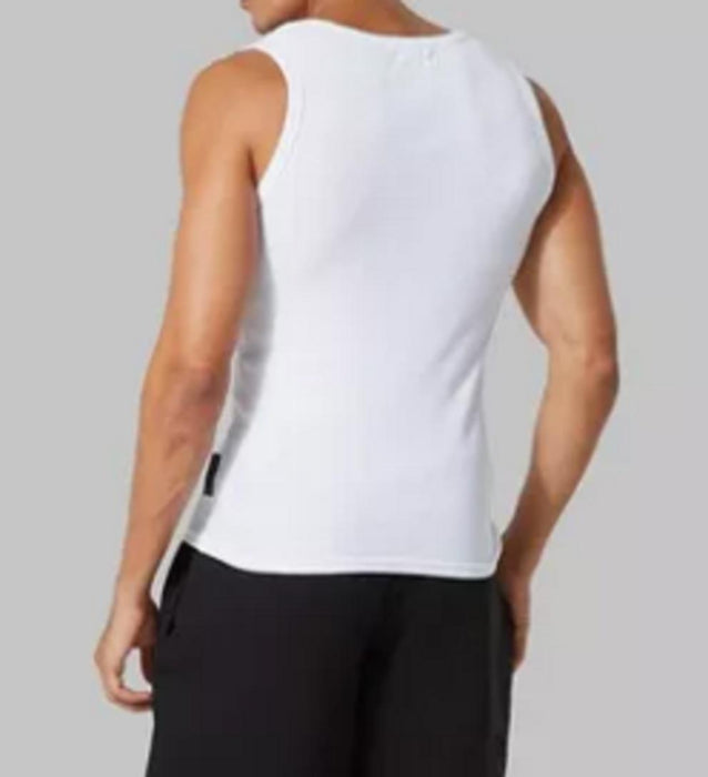 BooHoo Active Ribbed Muscle Vest - White - M