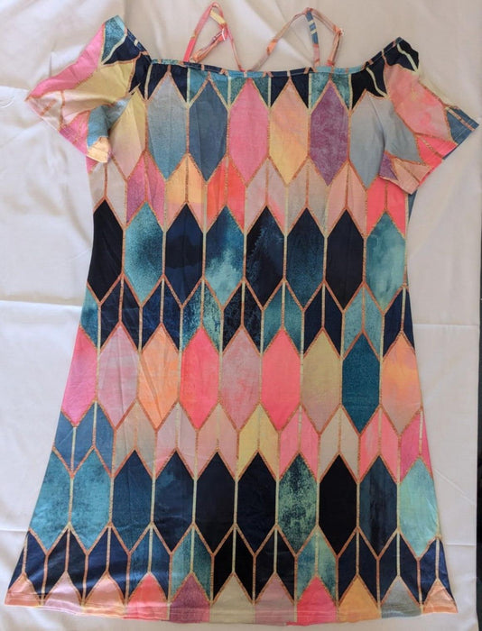 Womens Multi Coloured Dress - XLarge