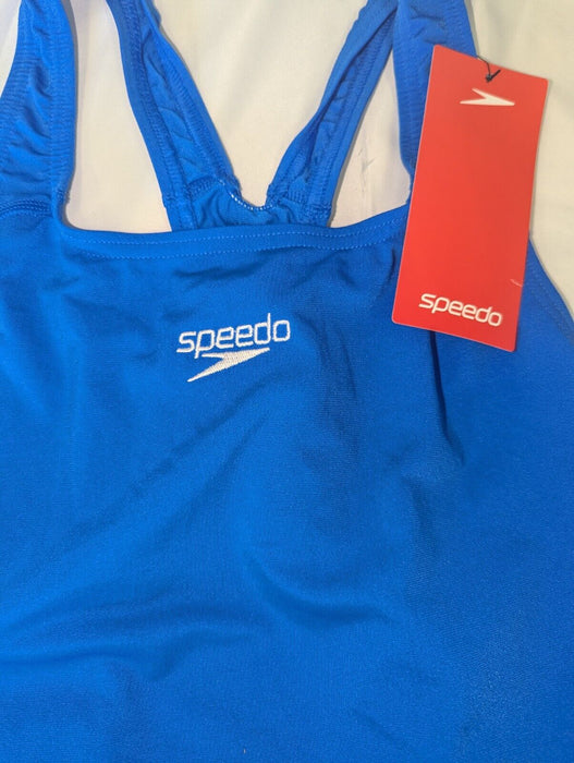 Speedo Womans Blue Swimsuit Medalist AF GB 20/42