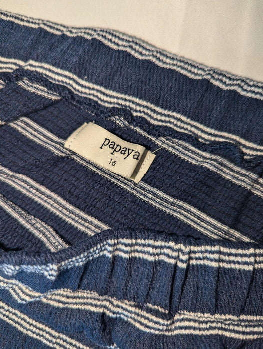 Papaya Top Navy White Stripe Size 16