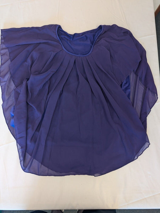 SHEIN LUNE Plus Solid Pleated Top 2XL