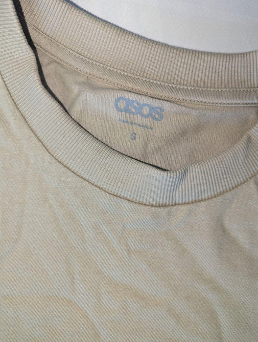 ASOS DESIGN heavyweight oversized t-shirt in taupe Small