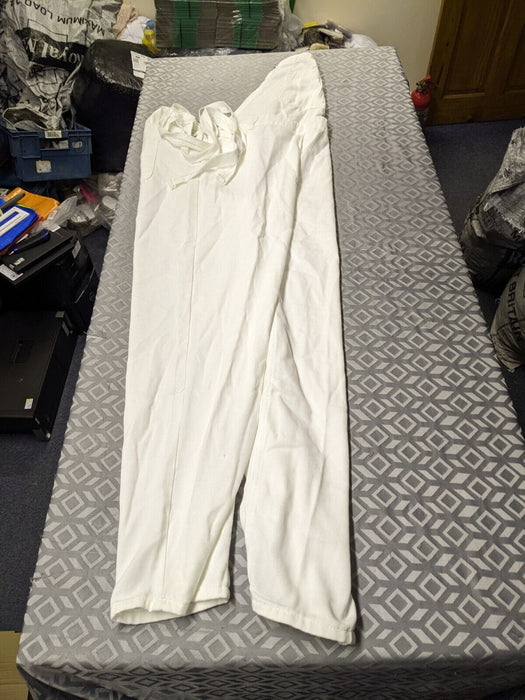 White Denim Dungarees Size 2XL