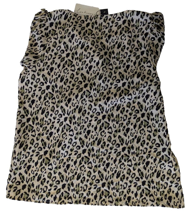 Moon Mood Animal Print Blouse - Size Medium