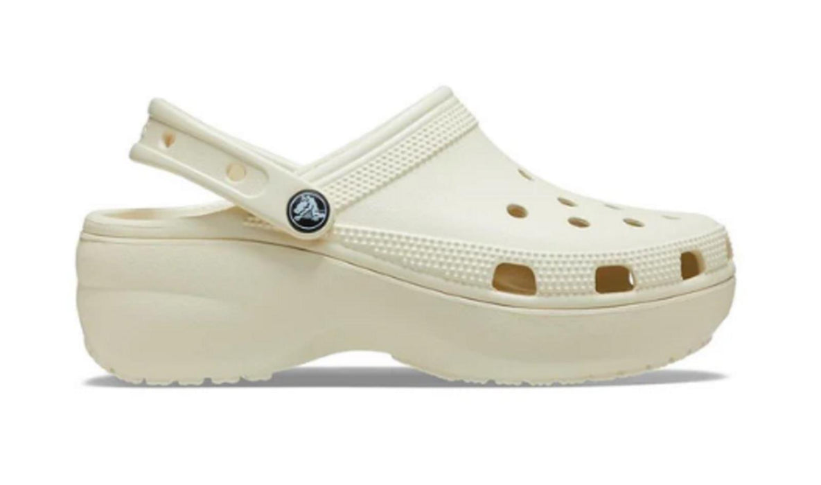 Classic Crocs Platform Clog Wedge - Bone - UK3