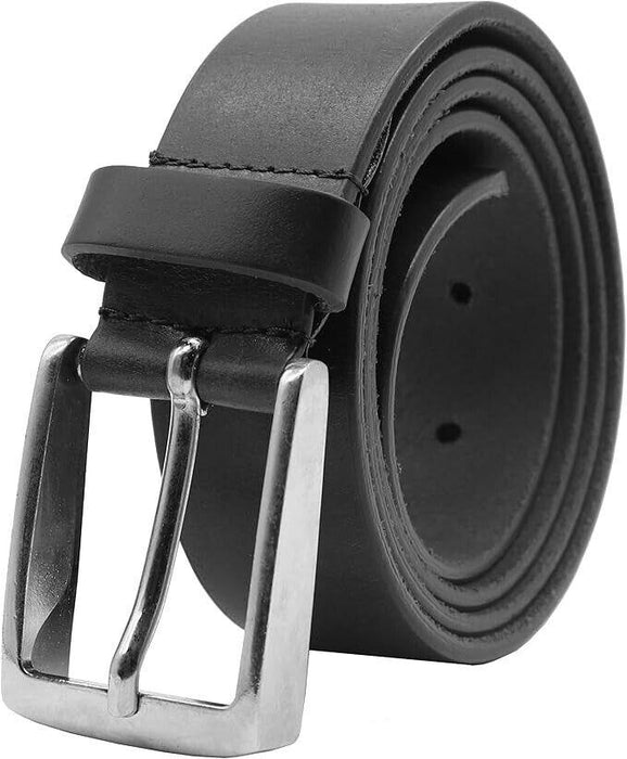 PELLE TORO Adventurer Leather Belt for Men - Black