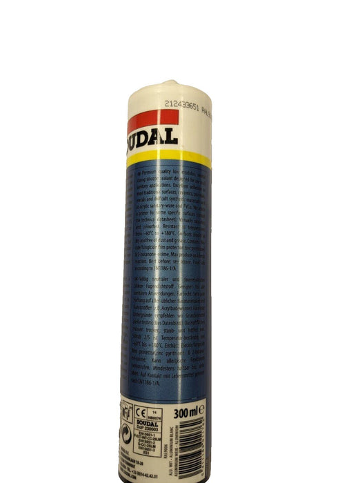 Soudal Silirub LMN Neutral Silicone Sealant, Low Modulus, 300ml