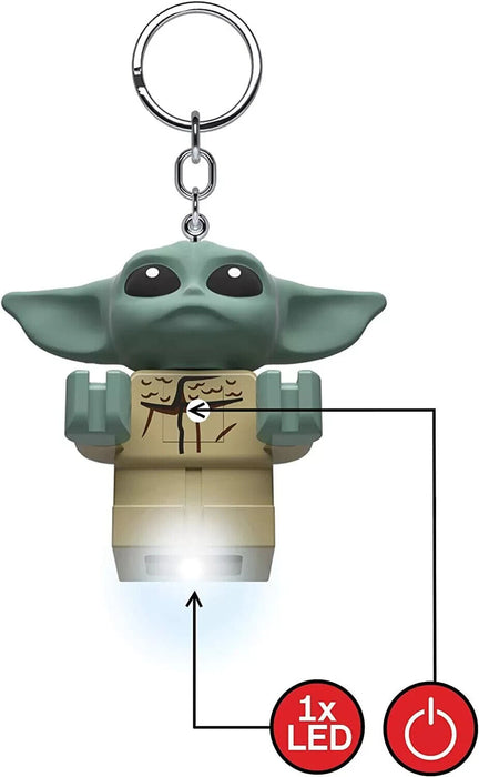 Baby Yoda Lego Star Wars The Mandalorian Keychain & Light