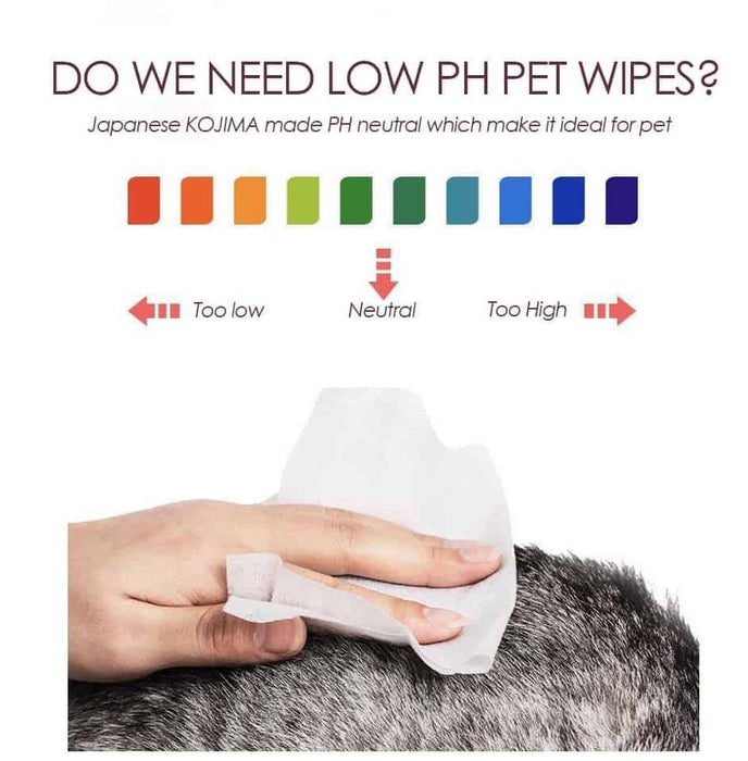 kojima wet tissue for dogs and cats 80 wipes