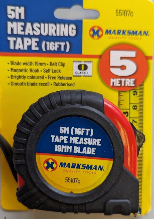 Marksman 5 Metre Measuring Tape (16Ft)