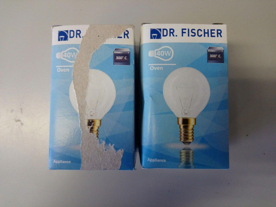 Dr Fischer Oven Bulb 40W E14 SES 240V CL OV 2700K - 2 Pieces