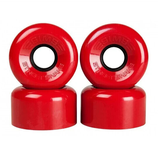 SIMS STREET SNAKES RED 62MM - SET OF 4 WHEELS