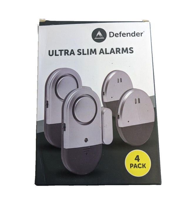 Defender Ultra Slim Alarms - 4 Pack