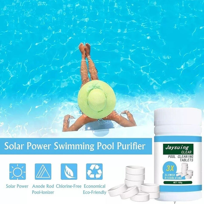 2x  Swimming Pool Cleaning Chlorine Tablets Floating Chemical Dispenser 50g